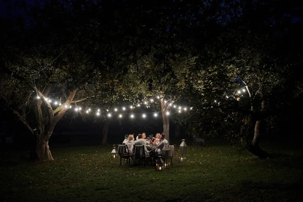lighting an outside space